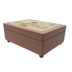 Hamilton Maud Humphrey Bogart Playing Bridesmaid Music Box Blush Pink Trinket
